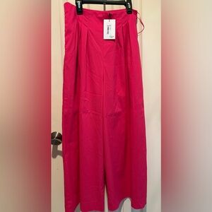 Sugarlips Vibrant Pink Wide Leg Trousers